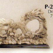 Faux Marble Stoneware Dragon-P25WS