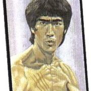 Bruce Lee Charcoal Plaque