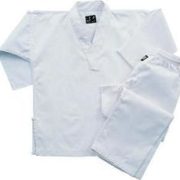 Student White V-Neck Uniform-size 000