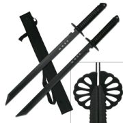 Twin Ninja Swords w/Should Strap
