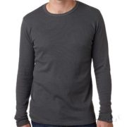 Men's Long Sleeve Thermal - Dark Grey -All Sizes
