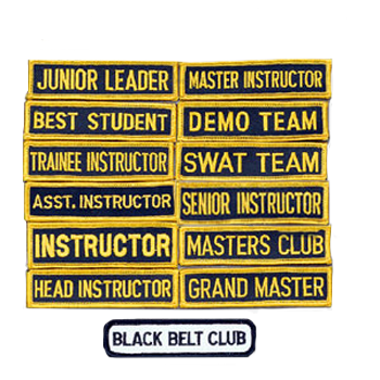 Sensei Gi Patches Badges Instructor Teacher Martial Arts Embroidered Badge 