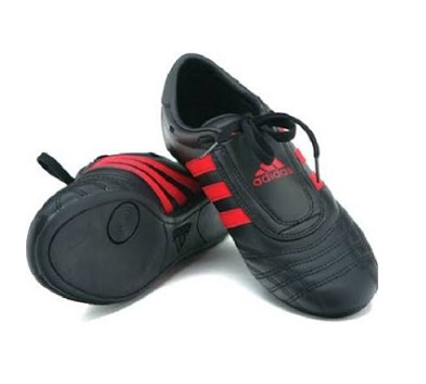 Adidas Low Cut Sneakers (Black with Red 