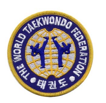 THE WORLD TAE KWON DO TAEKWON DO FEDERATION KOREAN MARTIAL ARTS COMBAT PATCH 