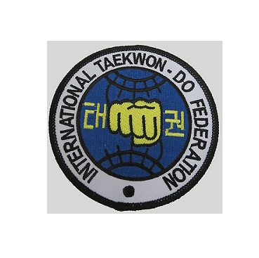 NEW TAEKWONDO INTERNATIONAL FEDERATION STITCHED UNIFORM PATCH Martial Arts MMA 