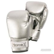 Black/Orange ProForce Leatherette Boxing/Mixed Martial Arts/Karate Gloves 